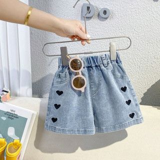 Quần bò hình Tim cho bé gái 10-22kg