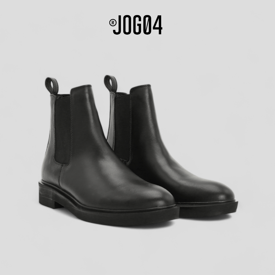 Giày Chelsea boots JOG04 - thiết kế mũi tròn , đế cao su tăng chiều cao 4cm ( T2 )