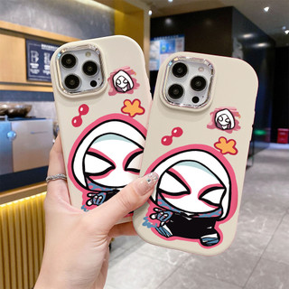 Ốp lưng Iphone XS/11 Pro/12/13 PM/14+/15 Pro/....chống sốc TPU viền bạc kim loại in hình spider
