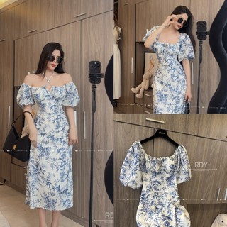 Váy hoa siêu xinh mặc được 2 dáng cân mọi khuyết điểm tôn dáng dành cho nữ mặc đi du lịch đi biển - Thời Trang Bảo Trang