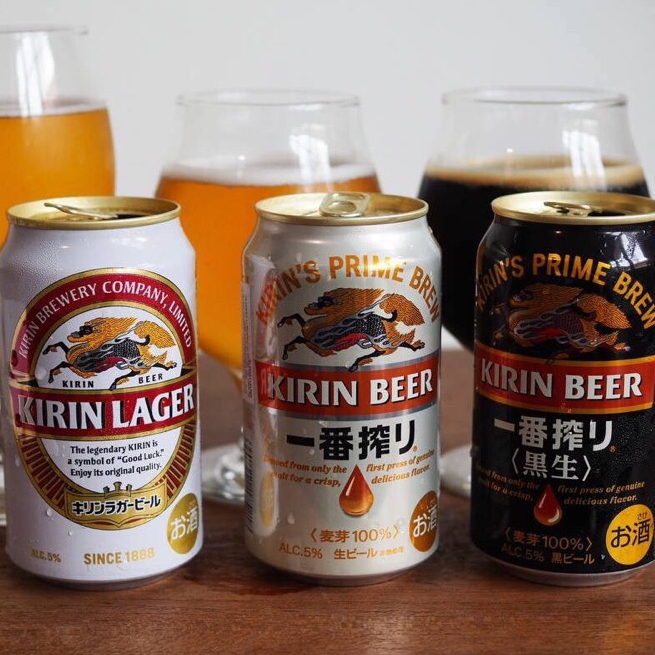 (Kirin Beer) Bia Kirin Ichiban Shibori 350ML - Bia Kirin vàng - Bia Kirin Lager Beer 350ml