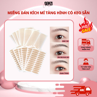 Miếng dán kích mí tàng hình có keo sẵn dán mí dễ dàng tự nhiên không lộ kích mí mắt to tròn mdkm