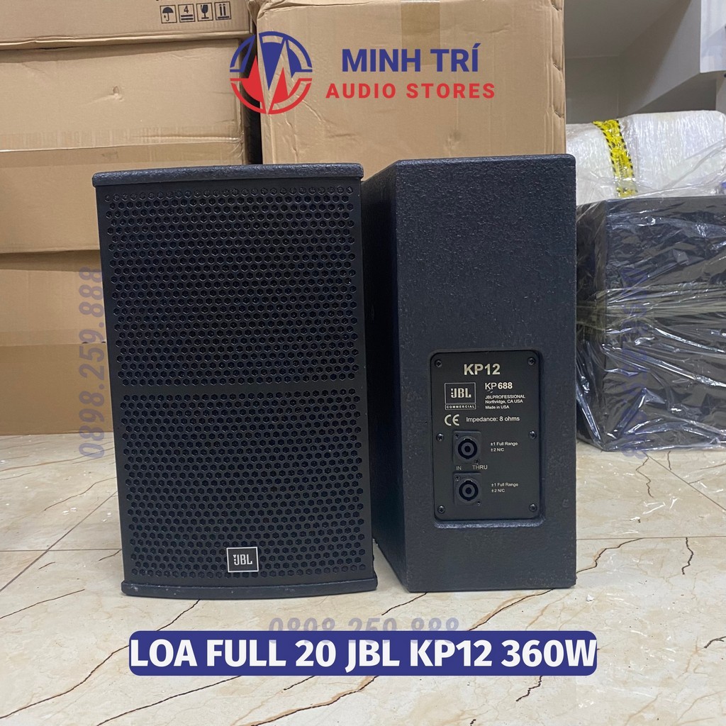 Đôi Loa Lời Bass 20 JBL KP12 360W Bãi Xịn ( 2 Chiếc, Tặng Dây Neutrik ), Loa Full 20 Gọn, Đánh Chất