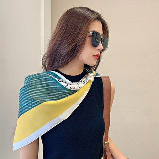 Khăn choàng vai lụa size 70x70cm- Khăn lụa bandana làm áo yếm đi biển fancy