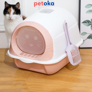 Nhà vệ sinh mèo cỡ lớn nhà cát cho mèo Petoka