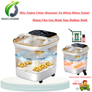 Bồn Ngâm Chân Massage Hồng Ngoại | Có Sục Khi Tự Động Massage Châu Ngâm Chân Thư Giãn Tặng Thảo Dược