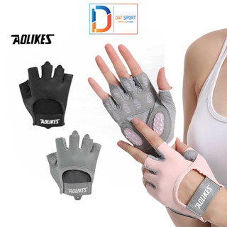 Găng Tay Tập Gym AOLIKES 121 Cao Cấp , Lòng Bàn Tay Dầy Dặn , Thời Trang , Thể Thao , Yoga, GYM