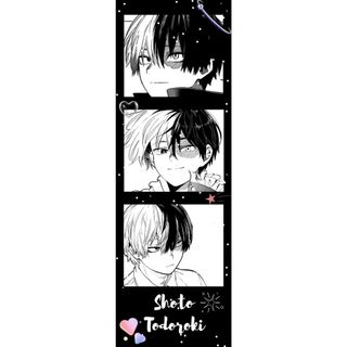 Photostrip Anime My hero Academia char Bakugo, Shoto, Deku