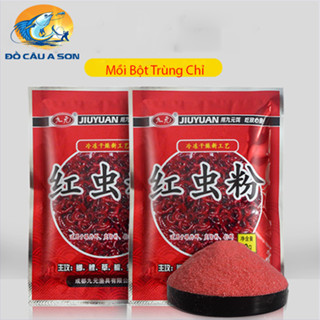 ( Combo 5 Gói ) Mồi Câu Cá Trùng Chỉ, Bột Trùng Chỉ Đỏ Chuyên Chép, Trôi, Trắm, Rô Phi MC-10