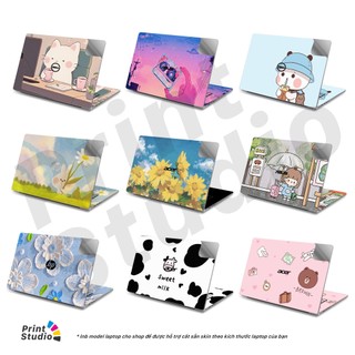 Skin laptop 25 mẫu cute - miếng dán laptop có cho dell, hp, asus, lenovo, acer, msi, surface,vaio, macbook