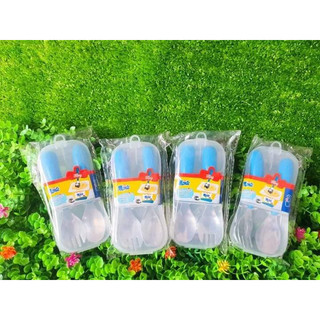 Set thìa dĩa cho bé tập ăn Monte (hàng KM)