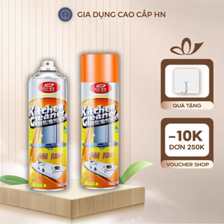 Bình Xịt Vệ Sinh Bếp Bọt Tuyết Đa Năng Kitchen Clear 500ml Loại Bỏ Dầu Mỡ Và Các Vết Bám Bẩn Lâu Năm Cực Mạnh
