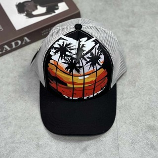 Nón Dsquared2 cây dừa, mũ DSQ lưới in hình cây dừa phom căng nét