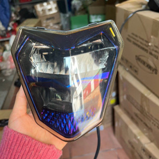 Đèn Zinpat 2 tầng led xe điện xmen (Đen khói và Titan)