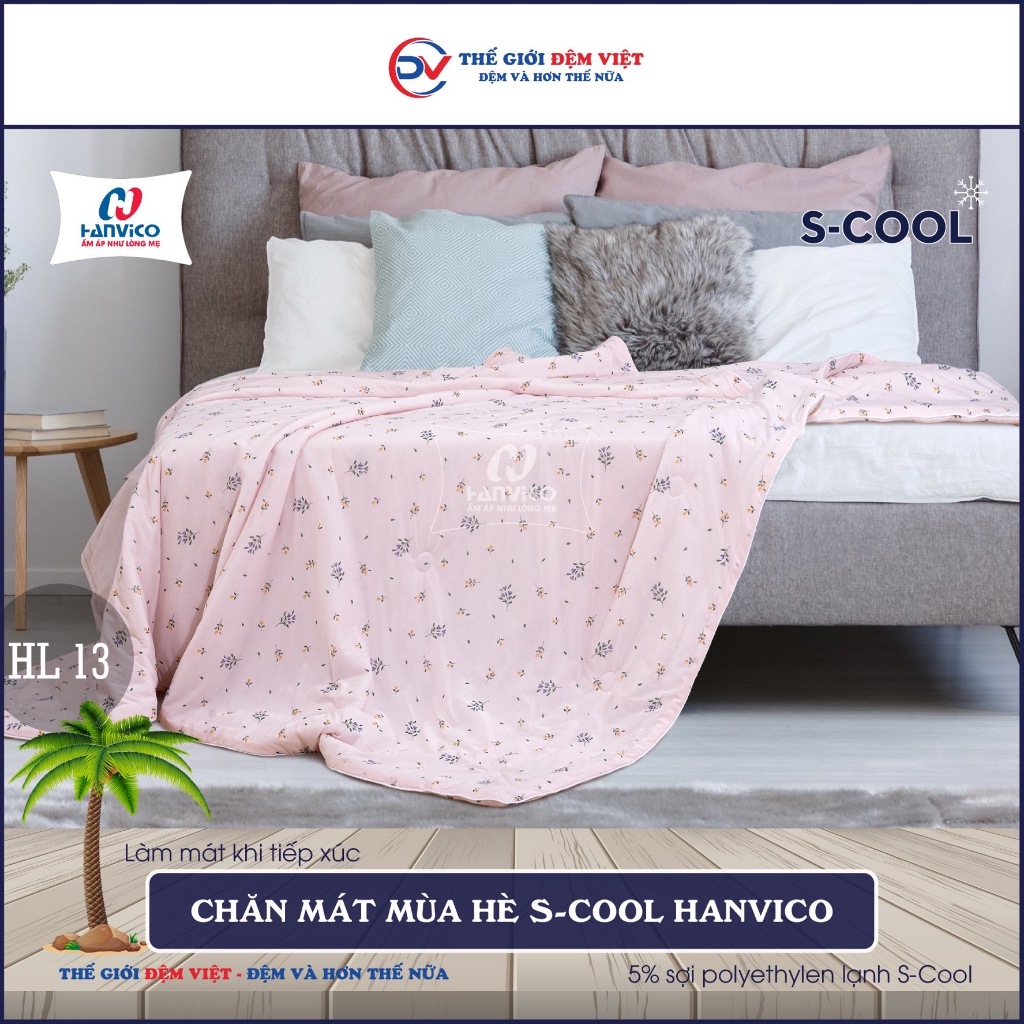 [MÃ HL13] CHĂN LẠNH MÙA HÈ - S-COOL HANVICO - LÀM MÁT TỰ NHIÊN - HÀNG CHÍNH HÃNG