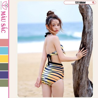 Bộ đồ bơi bikini, đồ tắm biển. Bộ bikini áo Gọng, quần lưng thấp, lưng cao, đi bơi, đi biển