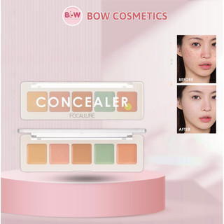  Bảng Triệt Sắc Che Khuyết Điểm 5 Ô FOCALLURE Color Concealer Palette, Kem Che Khuyết Điểm