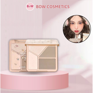  Phấn Tạo Khối Bắt Sáng Gogo Tales 4 Ô Màu Cực Xinh 2in1, Light Shadow Flawless HighlContouring Palette