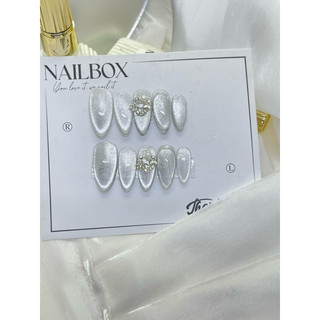 NAILBOX thiết kế mắt mèo kim cương  ovan móng  tay  giả