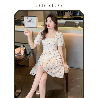 Đầm thiết kế CHIE Winny dress vải xốp in họa tiết hoa