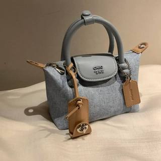 𝐁𝐥𝐚𝐮𝐞𝐁𝐥𝐮𝐦𝐞🦋 (Sẵn) Chio2nd Denim Frame Bag