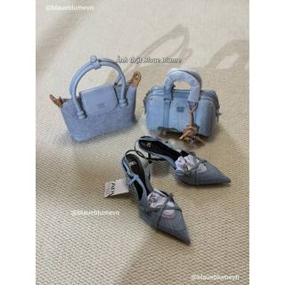 𝐁𝐥𝐚𝐮𝐞𝐁𝐥𝐮𝐦𝐞🦋 (Sẵn) Chio2nd Denim Frame Bag
