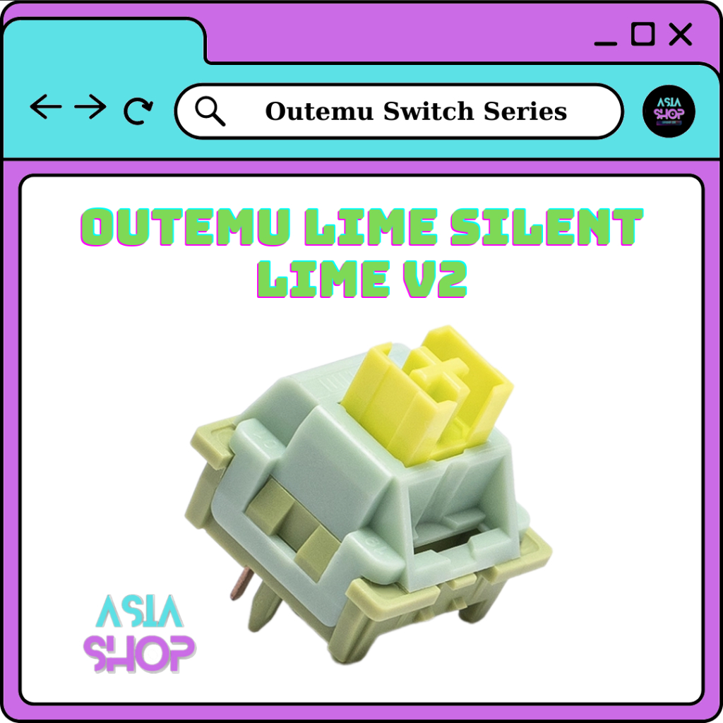 Combo 10pcs (10 cái) Outemu silent lime switch silent bàn phím cơ