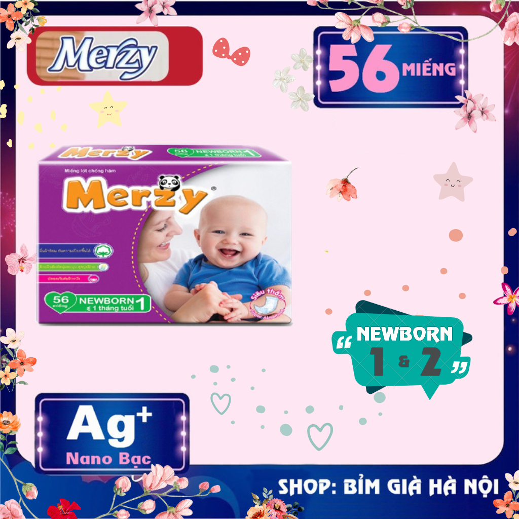 MIẾNG LÓT Merzy Tã cho trẻ sơ sinh Merzy (Newborn 1 +2) Siêu mềm mại #bỉm Merzy #merzy #tã merzy #newborn Merzy #Merzy