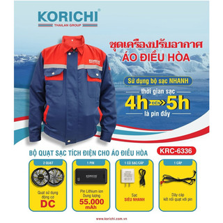 Áo điều hòa korichi krc-6336- có đá khô - hàng chính hãng
