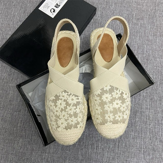 💖 ORDER 💖 Sandal quai ren đế cói xuất Âu 36-41 2cm
