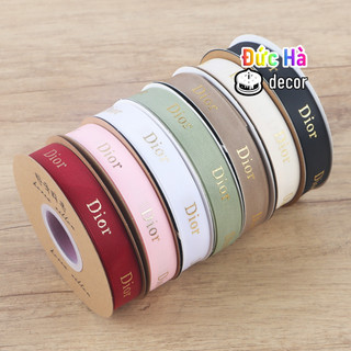  Ruy băng in chữ Dior nhũ vàng sang chảnh/ Thank you/ I love You dành cho các dịp lễ