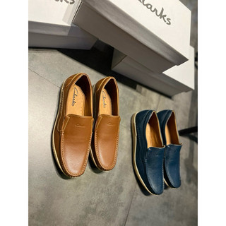 Giày lười(Mọi) da bò Clarks/Ảnh thật