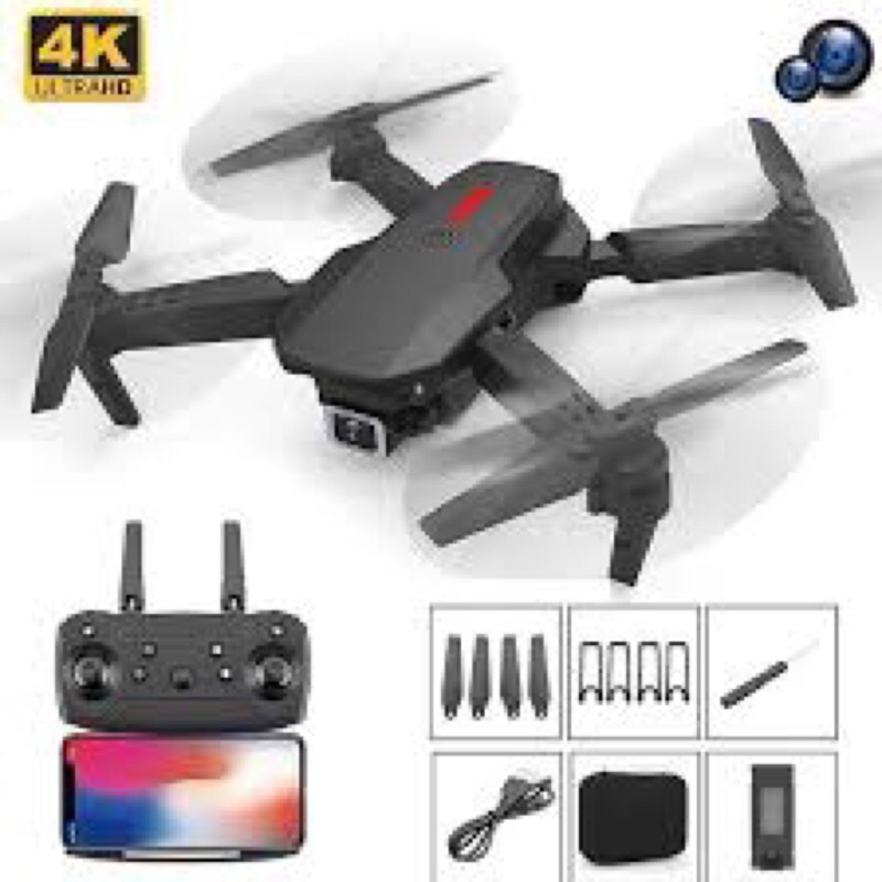 Flycam e88 pro không tặng pin flycam