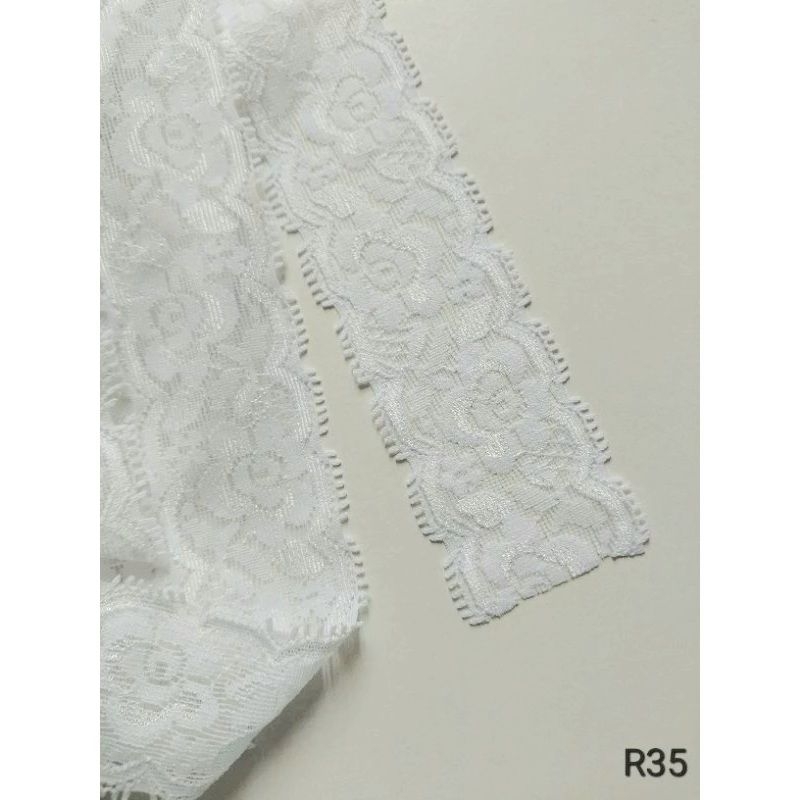 10m Ren thun màu trắng bản 4,2cm (R35)