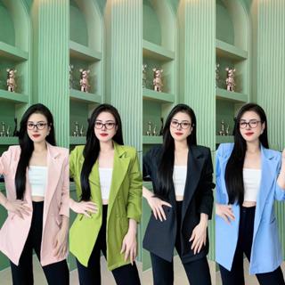 ÁO VEST BLAZER NỮ 2 lớp, 2 túi thật, có cầu độn vai Top Jacket Áo Khoác