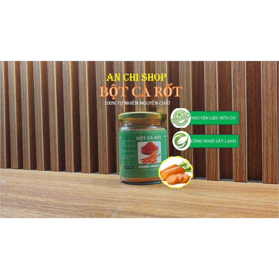 Bột Cà Rốt sấy lạnh An Chi
