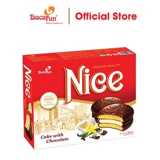 Bánh Mềm Sôcôla Nice Biscafun Hương Vị Vani 264g