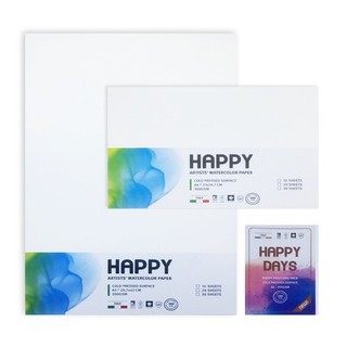 Giấy vẽ sổ vẽ màu nước happy a3 300gsm