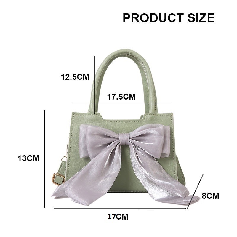 Túi xách nữ đeo chéo 2 quai đính Nơ dáng vuông giá rẻ TXNBAONHI _TDC240 | BigBuy360 - bigbuy360.vn