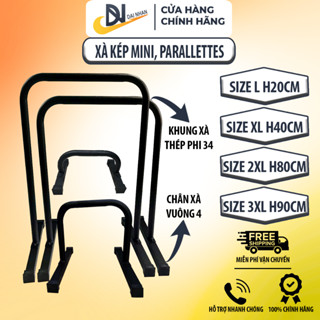 Xà kép mini, Parallettes, khung chống đẩy Đại Nhân, làm bằng thép chắc chắn, sơn tĩnh điện, dùng tập thể dục