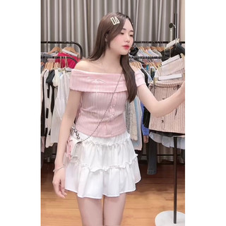 Áo Trễ Vai Beryl Đính Nơ Phong Cách Coquette - Minipie
