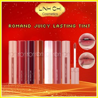 Son Tint Bóng Romand Juicy Lasting Tint Siêu Lì, Mịn Môi