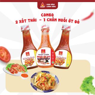 Az chef - 2 xốt thái trộn chân gà ,1 chai nước chấm muối ớt đỏ