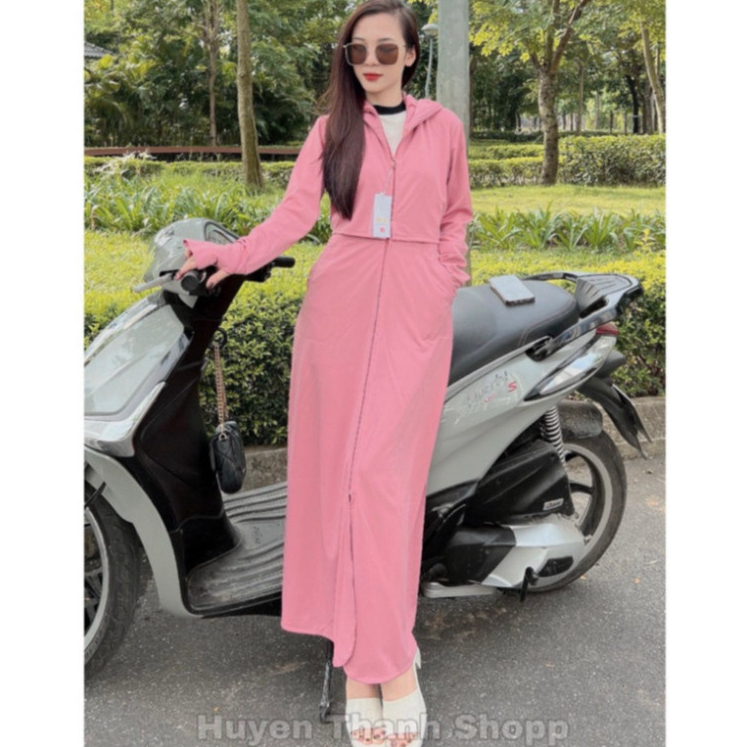 Áo choàng chống nắng 2 lớp, Áo chống nắng croptop toàn thân nữ chống tia uv chất liệu dày dặn thoáng mát - K209 | BigBuy360 - bigbuy360.vn