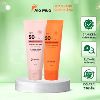Kem Chống Nắng hằng ngày nâng tone, kiềm dầu Ecosy - Ultra Daily Sun Cream SPF 50+/ PA+++ 50ml - 100ml