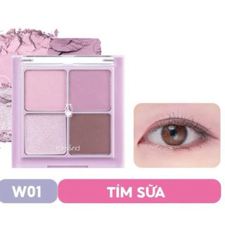BẢNG PHẤN MẮT TONE TÍM LAVENDER ROMAND #W01 DRY LAVENDER
