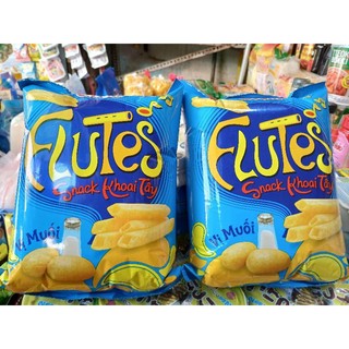 Snack khoai tây oishi flutes vị muối 32g