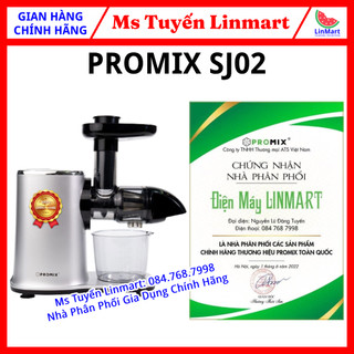 Máy Ép Chậm Trục Ngang Promix SJ 02  - Ép Trái Cây Hoa Quả, Siêu Kiệt Bã, Dễ Vệ Sinh (promix sj02)