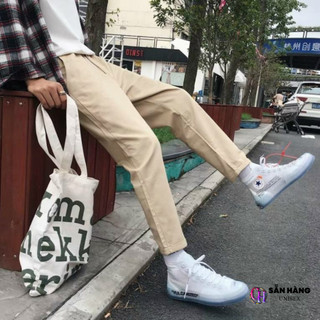 Quần Kaki nam cao cấp vải co giãn dày dặn ống côn phong cách thời trang ,màu đen, kem  shop_thoi_trang_nam_nu  M03