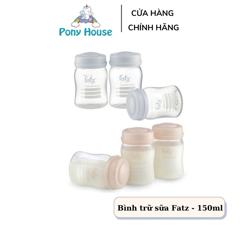Bộ 3 Bình Trữ Sữa Fatz 150ml